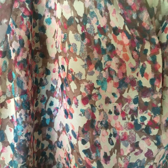 Blouse V-neck, short sleeve 1X - Picture 2 of 10